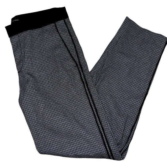 Banana Republic Dress Printed Stripe Black Pants - Picture 2 of 10